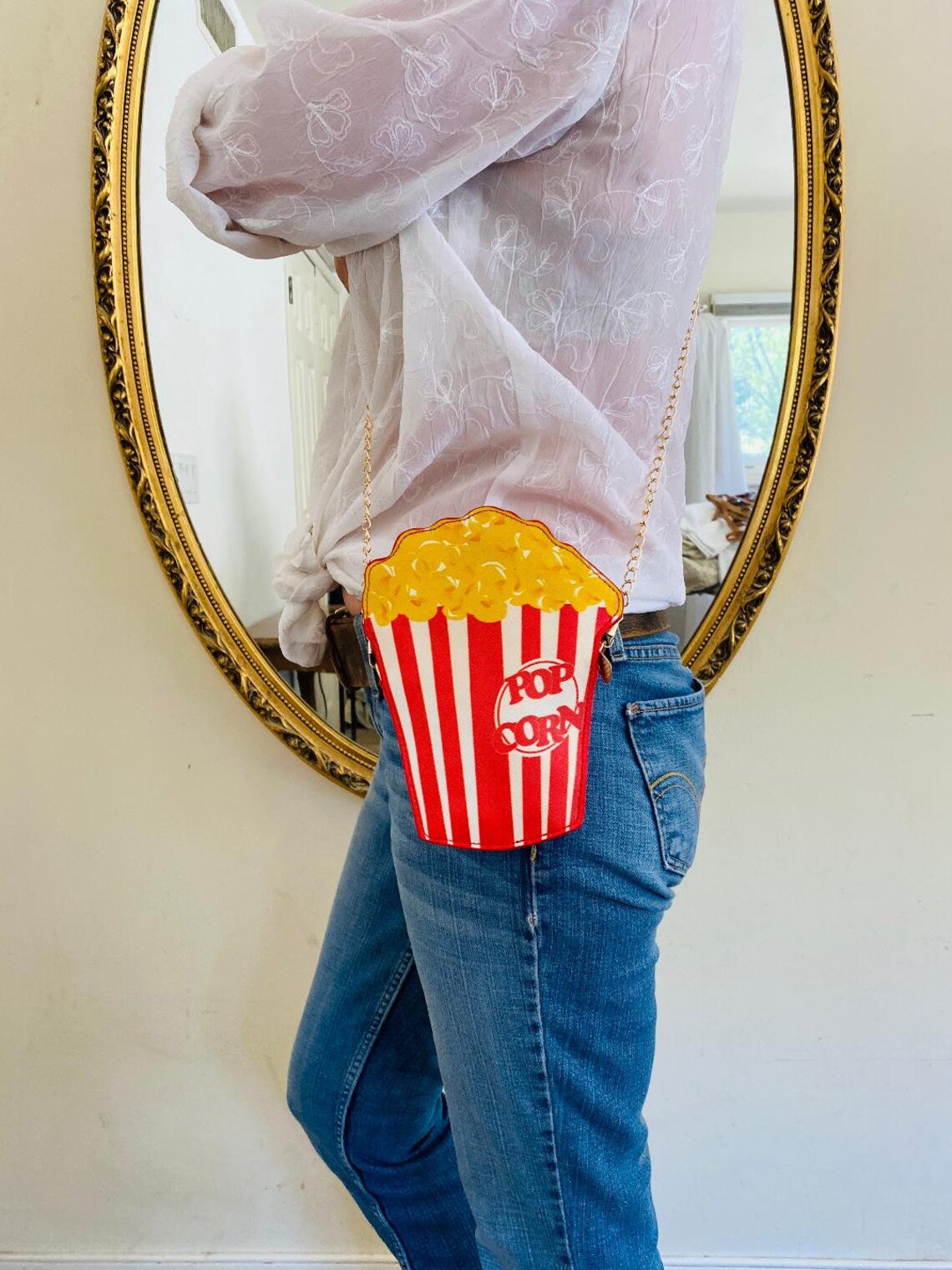 Fun Plastic Popcorn Purse Summer Bag Theater Bag Cross Etsy UK