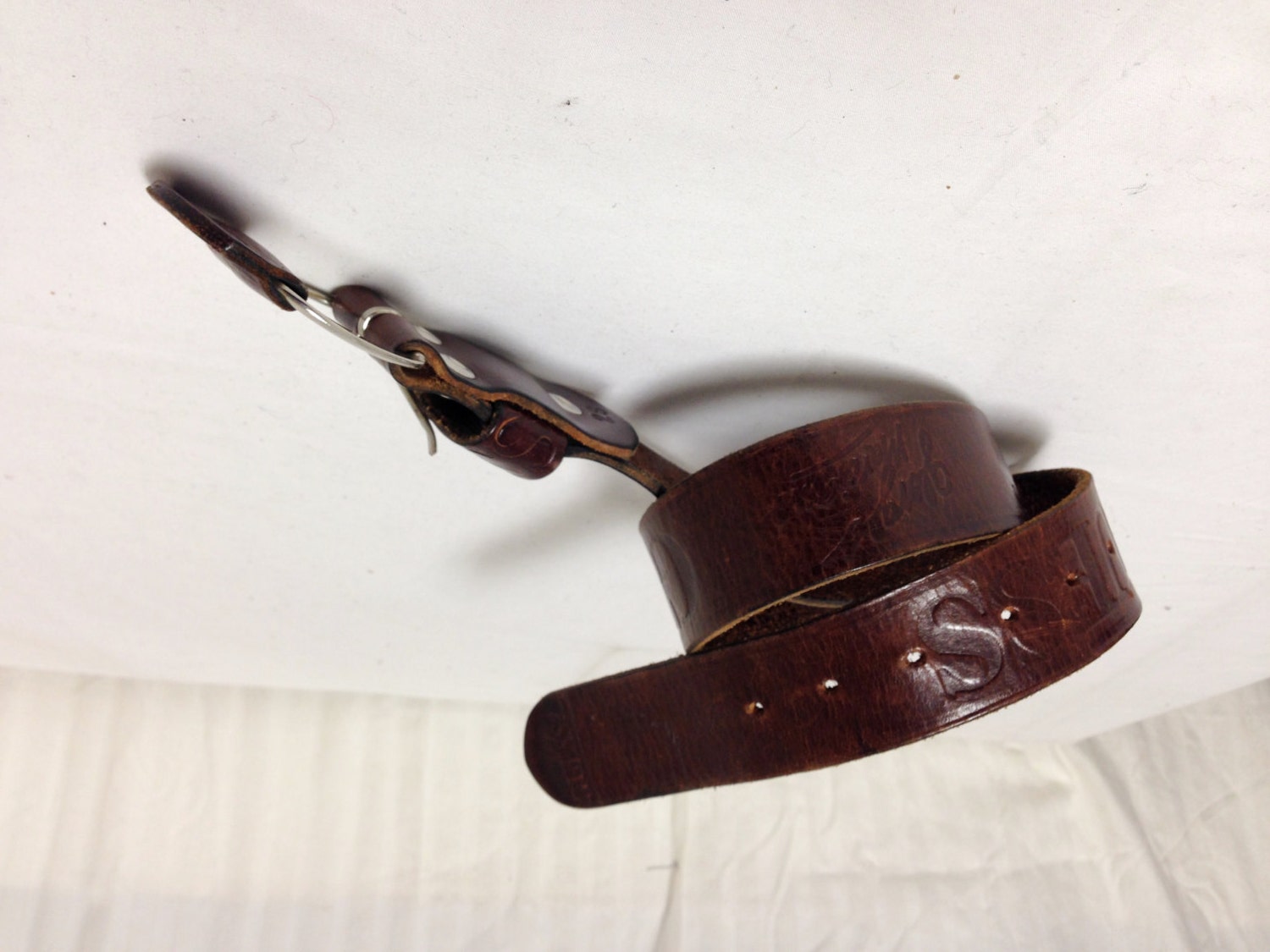 Guess,brown Leather Belt ,USA W/buckle, 28