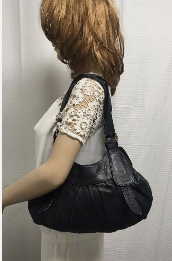 BCBG MAXAZRIA black Leather purse, Shoulder bag