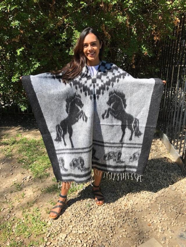 Horse blanket poncho sale