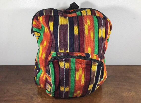 Guatemalan Backpack, Rainbow, Backpack, Rainbow - image 2