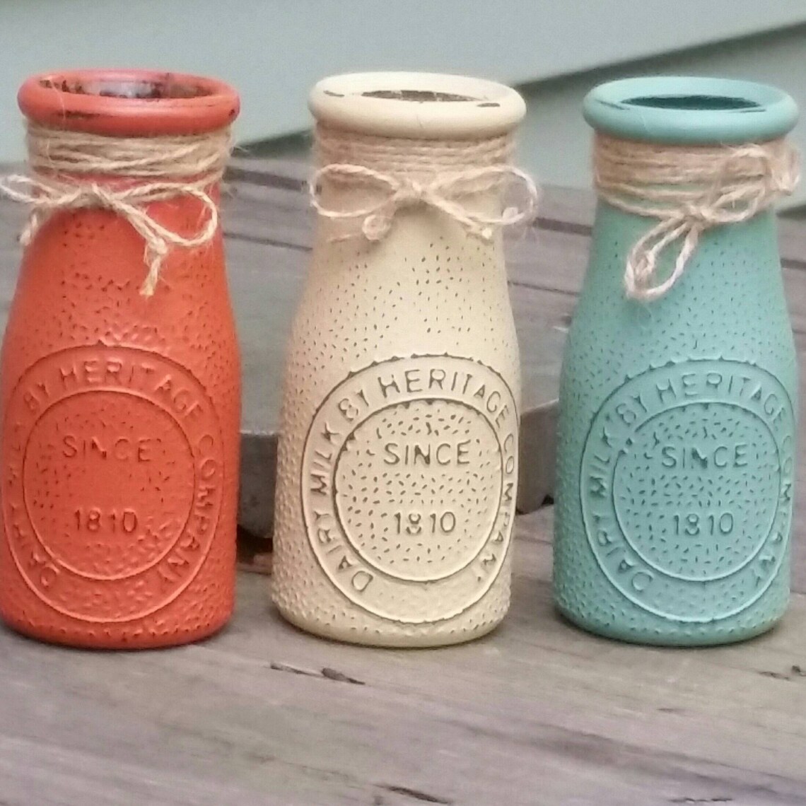 Milk Bottle Decor Fall Bottle Decor Milk Bottle Vase Vase Etsy