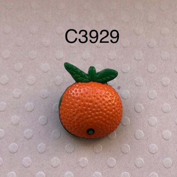 One Package (12 Buttons) Orange/Green Small Orange Vintage Shank Buttons(C3929)