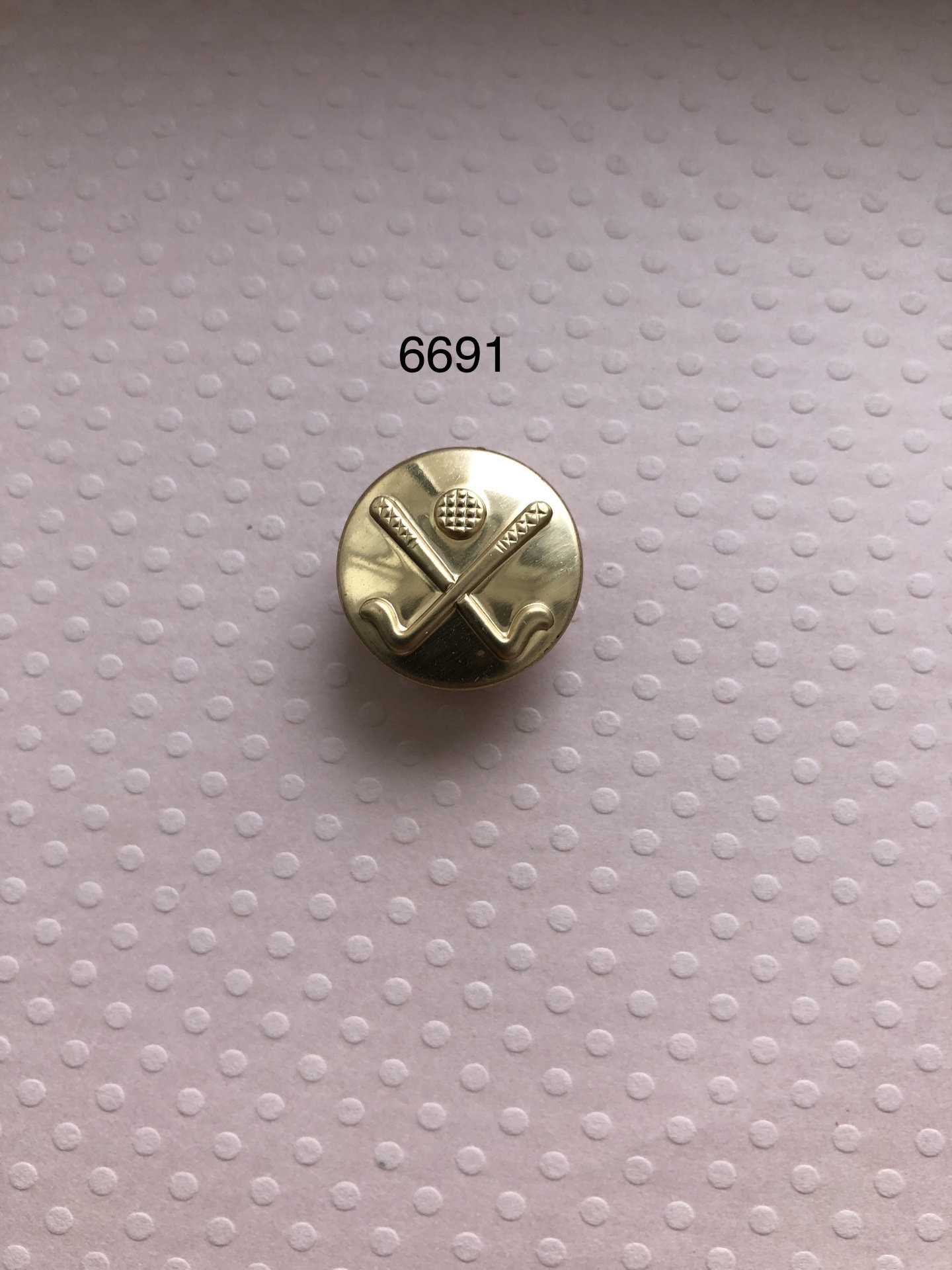 One Package 12 Buttons Golf Clubs Gold Vintage Shank Buttons Etsy