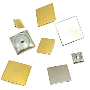 6 pezzi Bottoni quadrati in plastica vintage per giacche o camicie / Forniture per artigianato e cucito / Bottoni quadrati per abbigliamento / (K3030)
