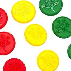 Vintage bloemensteekknopen: kleurrijke nylon naaiversieringen