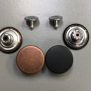 9.5mm Copper/gunmetal Denim Rivets Jeans Button Replacement Washable for  Leathercraft Decoration, DIY Projects -  Hong Kong