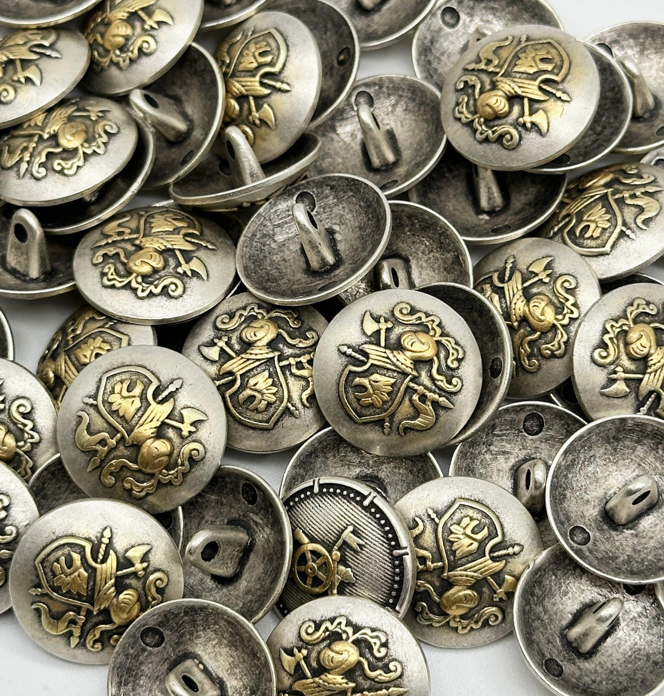Antique buttons sample フランス 2SET レア品 Antique buttons sample