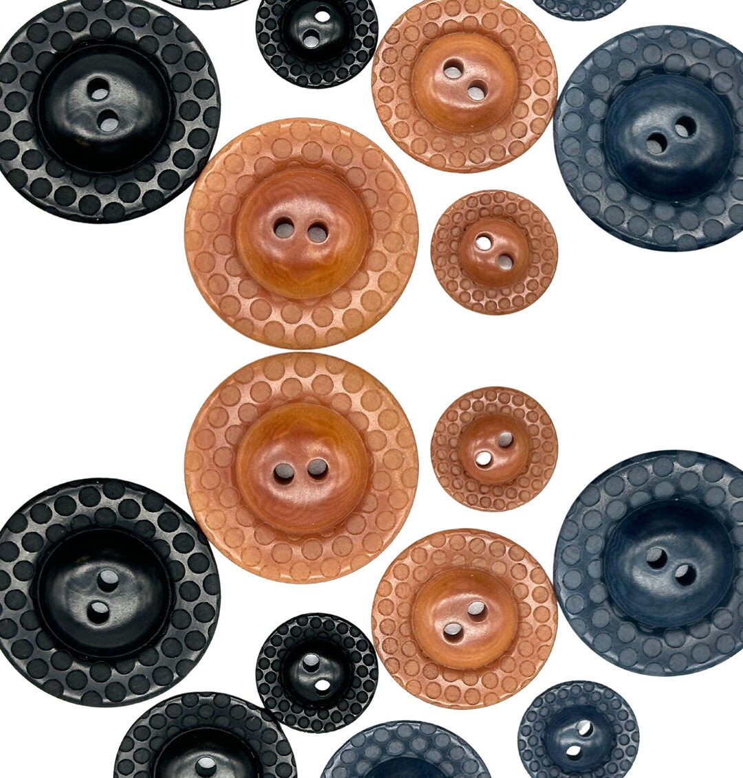 Vintage Corozo Buttons: Marbled Tagua Nut, 12 Pcs, 1970s Italian - Etsy