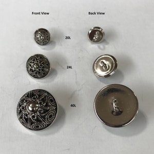 Metal Coats of Arms Buttons for Sewing and Crafts Mixed Lot of 16 New and  Vintage 