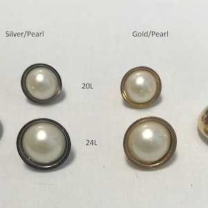 1 Dozen1 Package Vintage mother of Pearl Buttons With Self Shanksa8471  Several Sizes Available. 