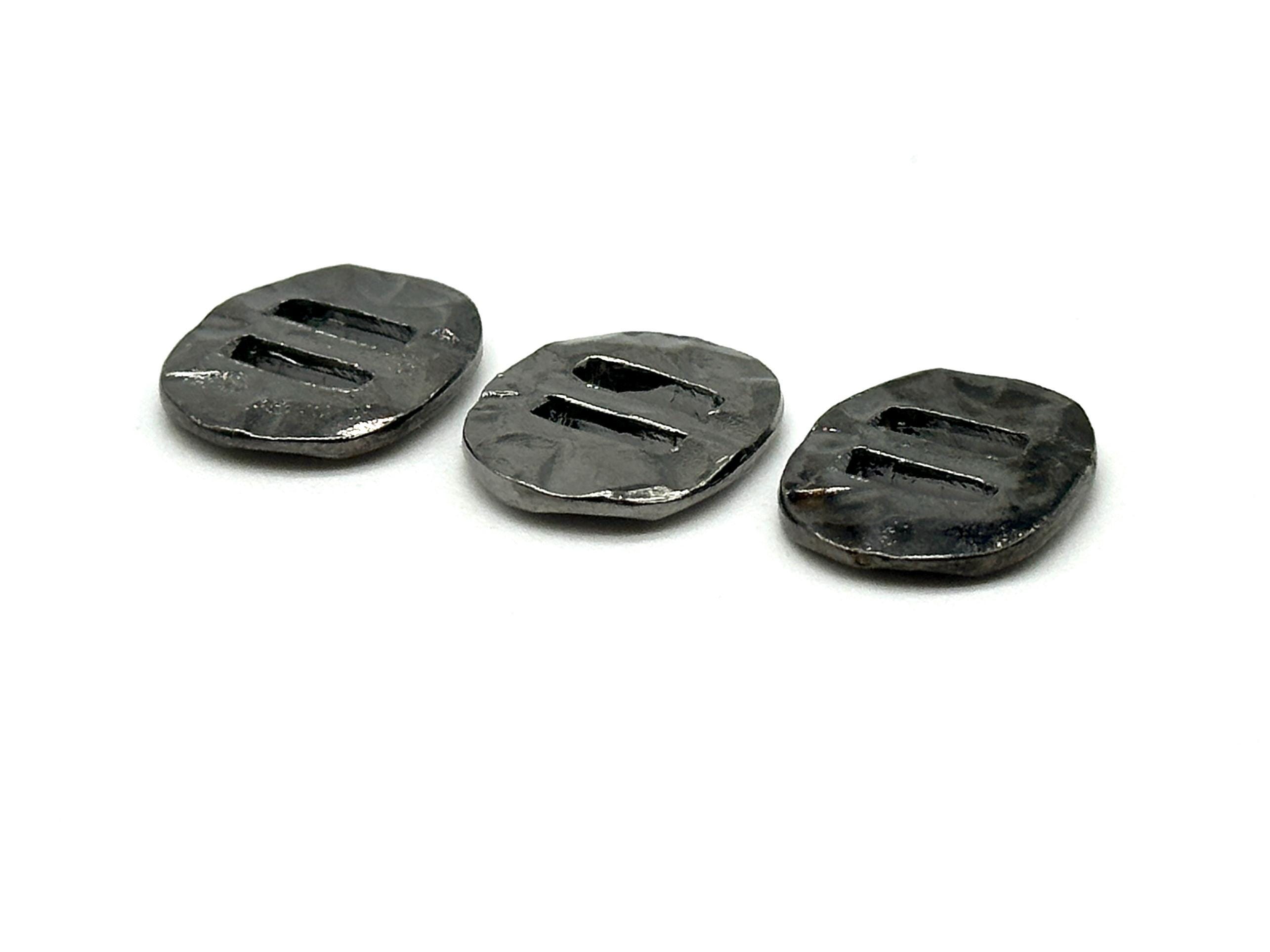 Kit Borchie Piatte Vintage 2 Parti In Metallo Dorato - 12mm (60 Coppie) Per Accessori Fai Da Te