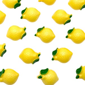Lemon shaped nylon shank buttons, vintage buttons, decorative buttons, crafting buttons | pack of 12 | (C3919) Size is 17mm
