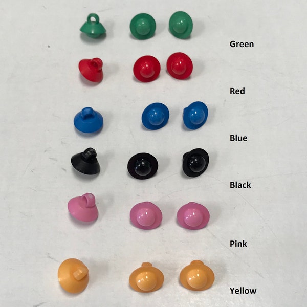 One Package (12 Buttons) "Pacifier or Top toy" (DTM) C1888 Vintage Shank Buttons available in one size (10.5mm-16L) in various colors