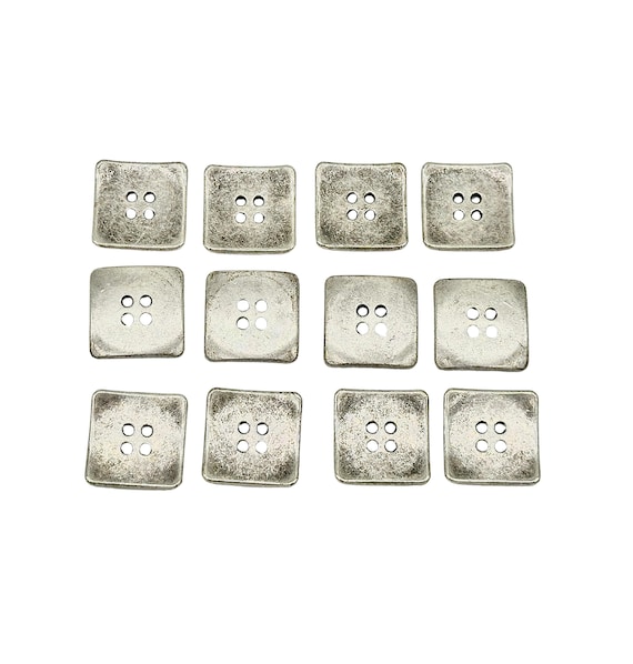 12 Bottoni Metallici Vintage Testa Di Leone - Ottone Anticato 23mm, Per Cucito E Fai Da Te - 4