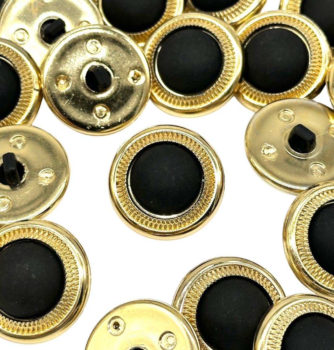 Knöpfe Gold Knöpfe aus Metall Runde Mantelknöpfe Anzüge Vintage Goldene Knöpfe zum AnnäHen Dekorative Abzeichen Muster Trachten Knöpfe 20mm, 25 mm, 18 mm, 15mm für Jacken 20 Stück