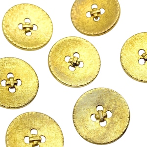 6 Vintage Lace Pattern Shank/Hole Metal Buttons - Available in 3 Sizes | Crafting & Sewing Supplies | Clothing Buttons Unique | (K2530)