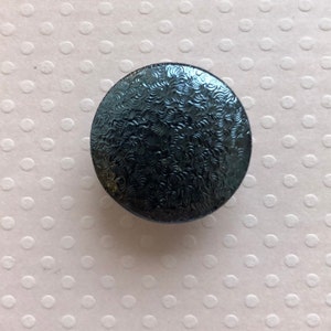 1 paquet (11 petits et 4 gros boutons) boutons vintage texturés demi-boule en métal gris bronze - K1223