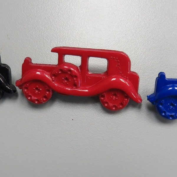 2 Brooches(1 package) Vintage "Antique 1950 Car" Pin back Brooch  B1524 available in 3 colorways