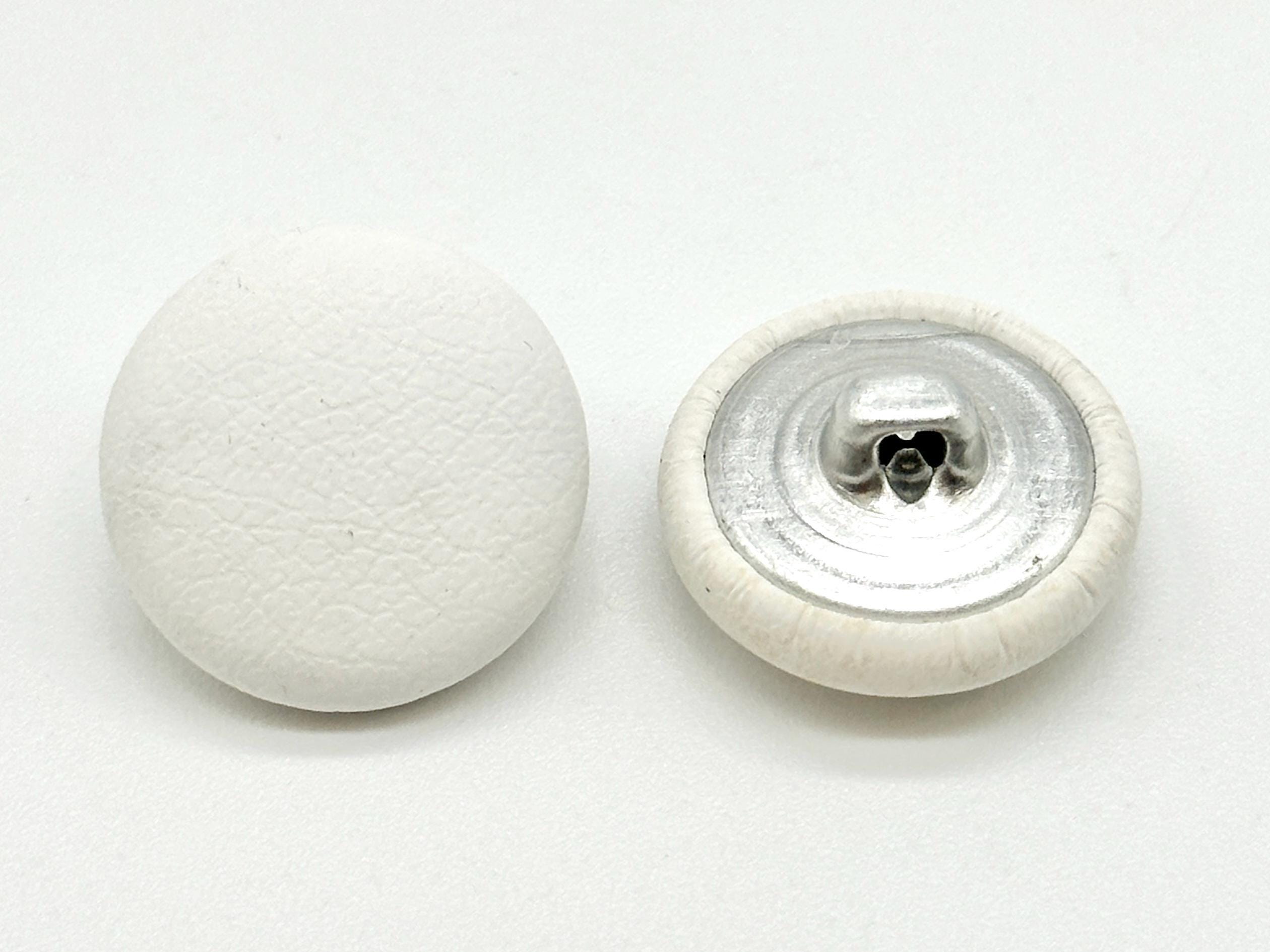 Lot De 12 Boutons Anciens Pointus Blancs - 23mm - Pour Couture Ou Création