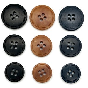 Vintage Corozo Buttons: 4-hole Tagua Nut Sewing Buttons (set of 12) - Etsy
