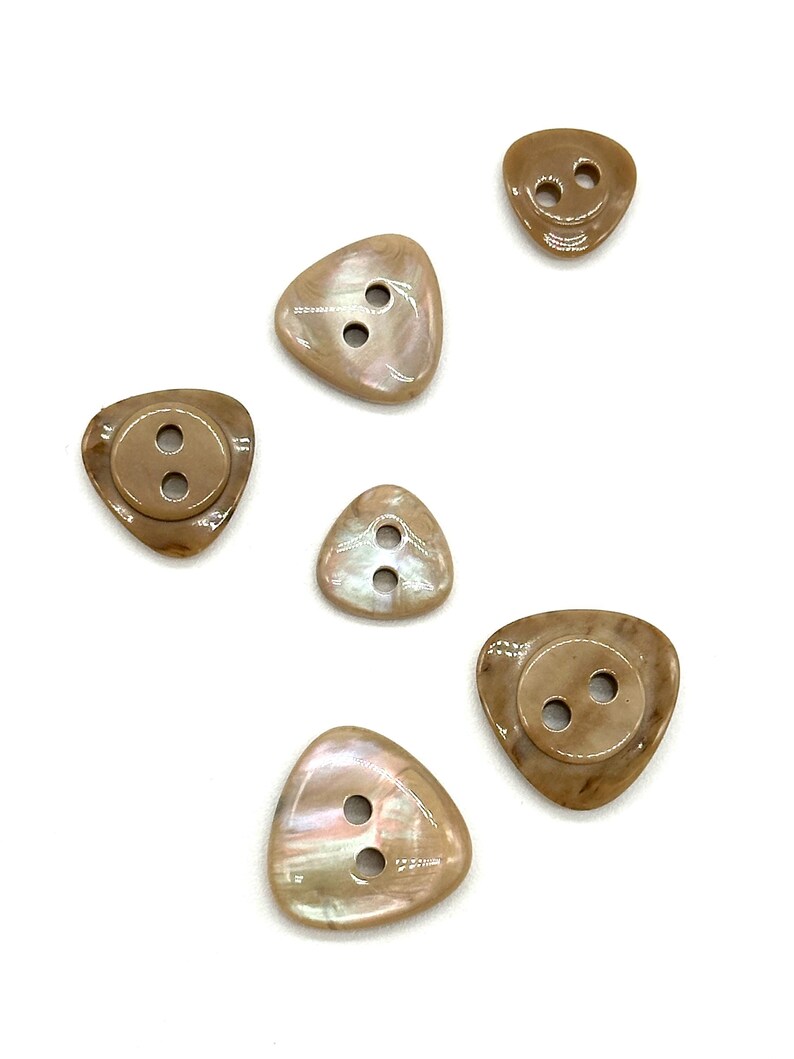 Triangular Back Button 12 Vintage Triangle Imitation Pearl Buttons: Sewing & Crafts - Etsy