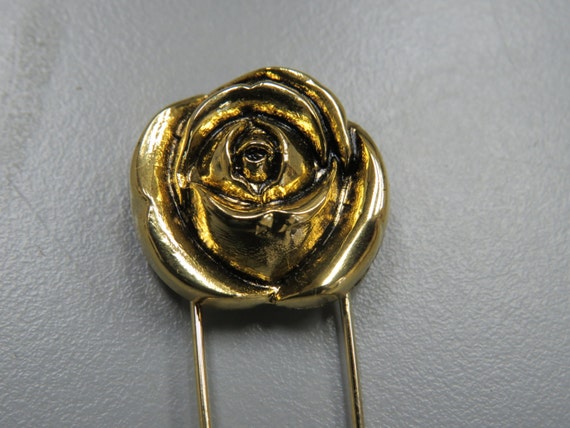 2 Pins1 Package Ant Gold Rose Vintage Decorative Safety Pins ABS