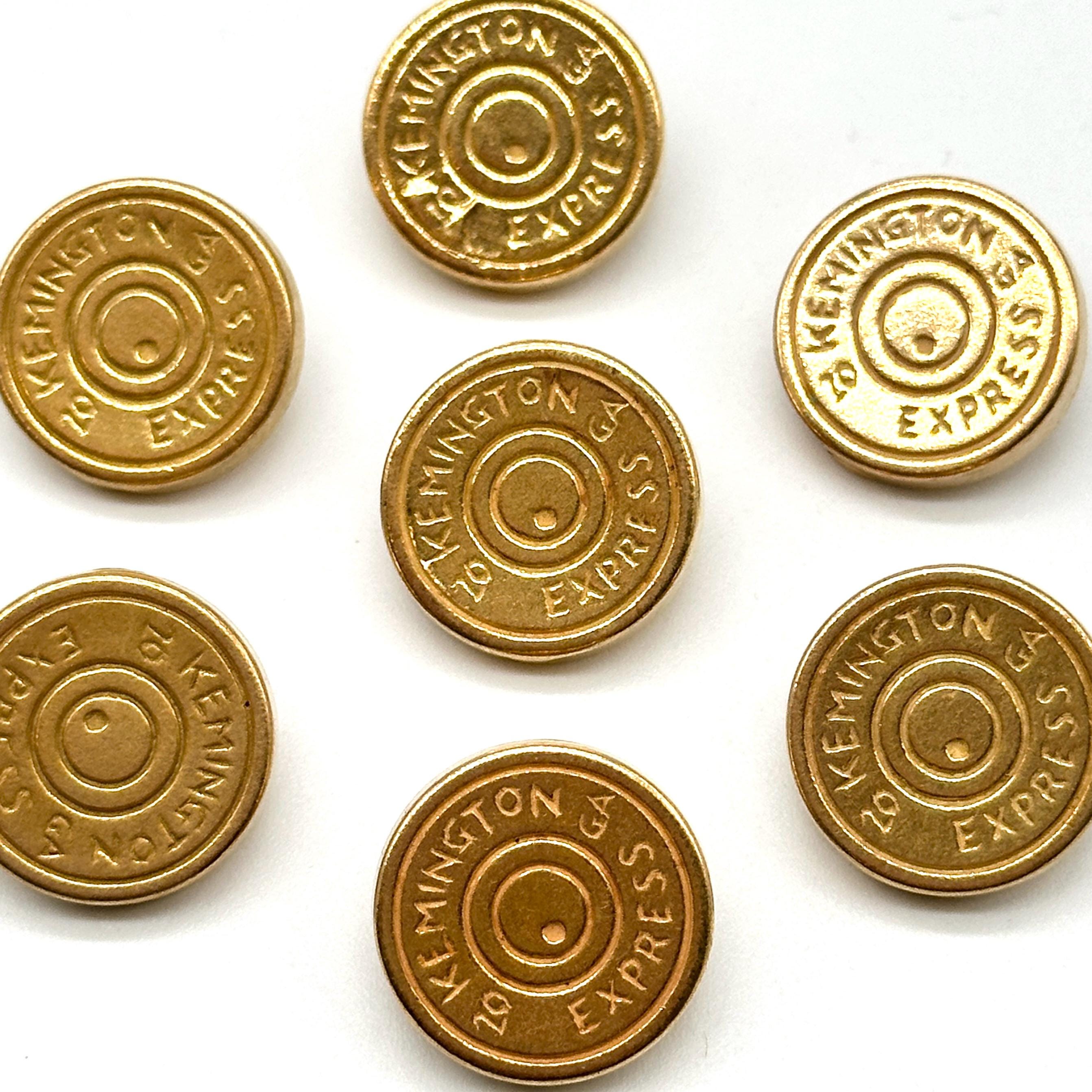 ビンテージアクセサリーセット ４kg 12 Pcs Vintage Gold Metal Shank Buttons | Kemington Express