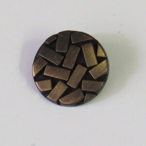 1 Dozen1 package Vintage Art Deco Metal Shank Buttons A418 Available in 3 sizes and 2 colorways image 2