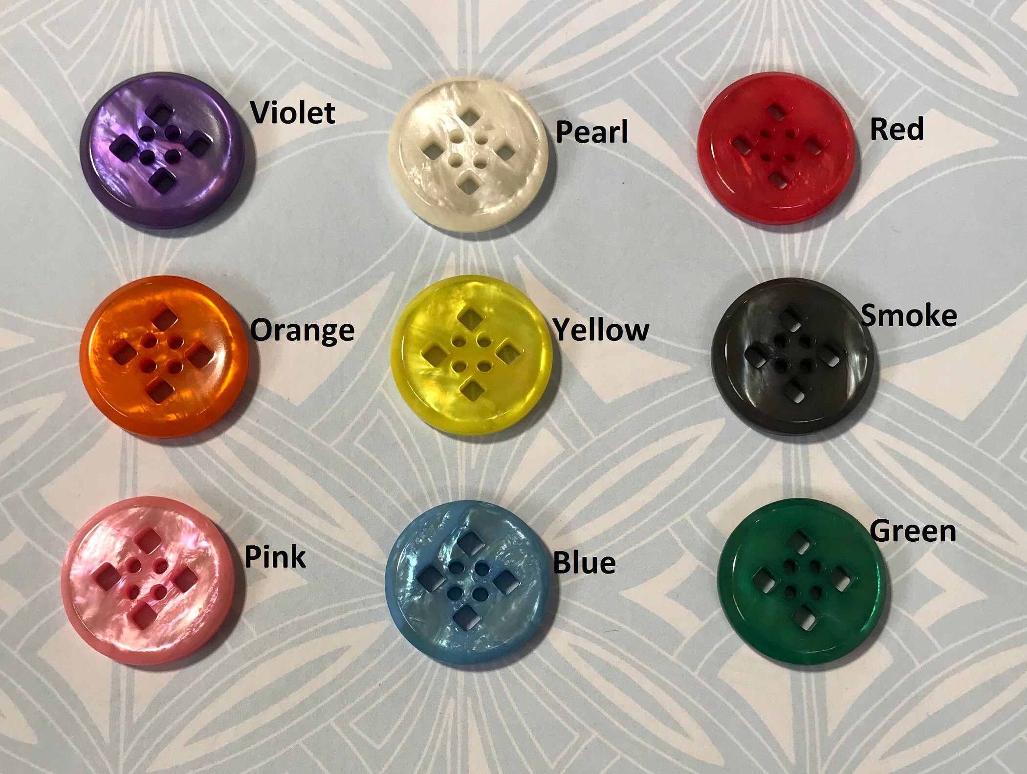 One Package 12 Buttons Vintage diamond Cut or Etsy UK