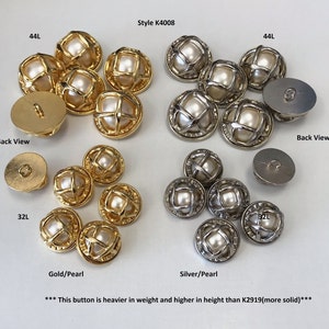 10 CHANEL BUTTONS Lot Gold CC Logo 20mm Vintage Gold Round