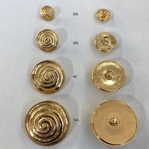 ANTIQUE BRASS DOMED BUTTONS - Nasias Buttons