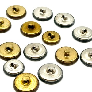 Vintage Roman Coin Shank Buttons: Dutch Silver & Gold, Sewing Embellishments (12 Pcs) image 8