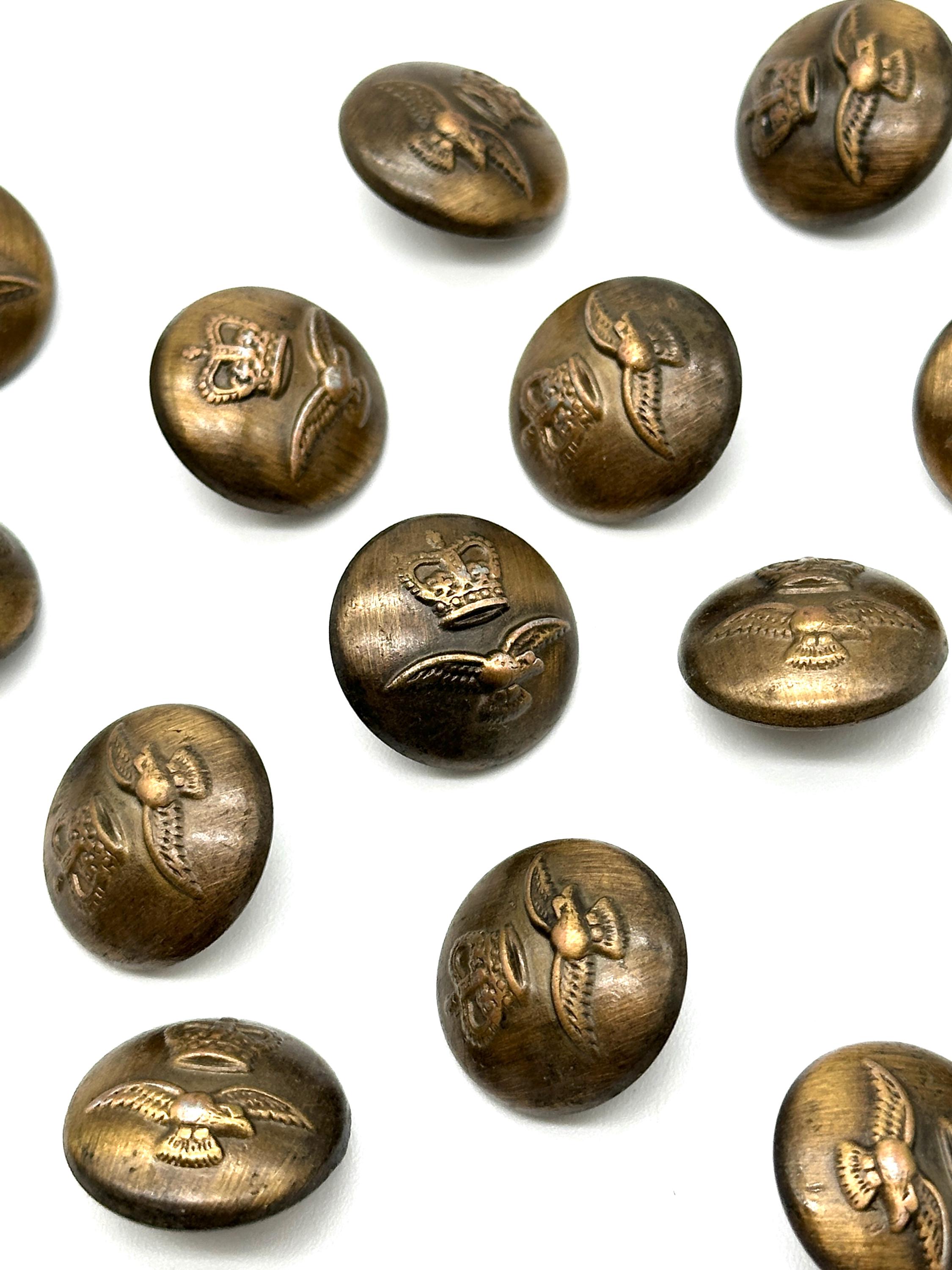 50 bottoni per abi vintage in ottone, bottoni per cucire fai da te