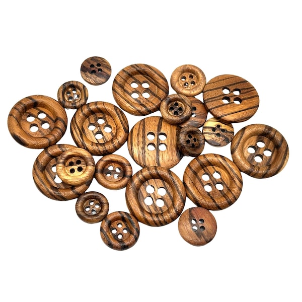 12 boutons vintage en bois brûlé des années 1980 | Décoration à coudre | Boutons mode (Cap. 3598)