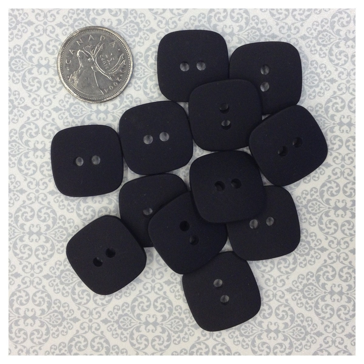 Unique Black Buttons 