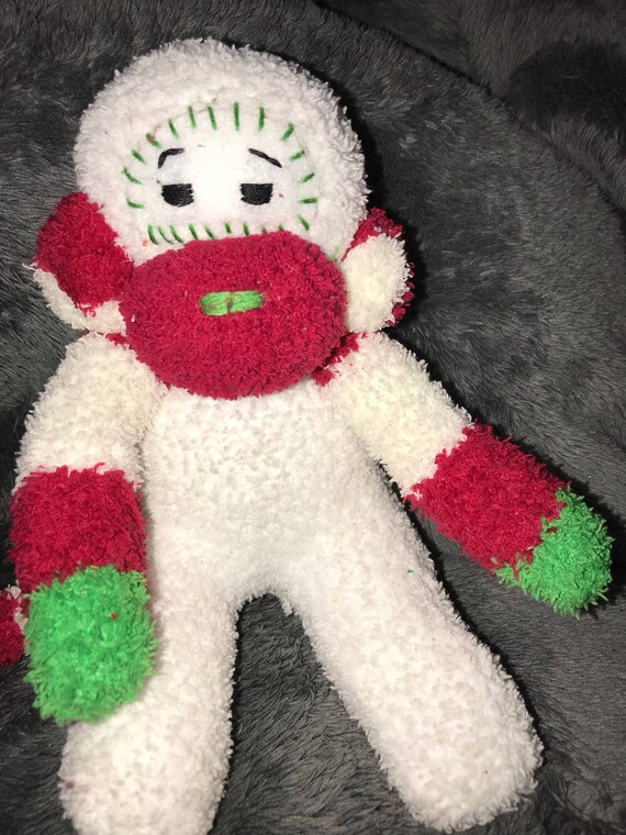 christmas sock monkey