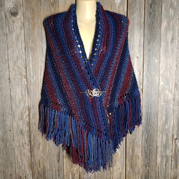 burgundy cashmere shawl
