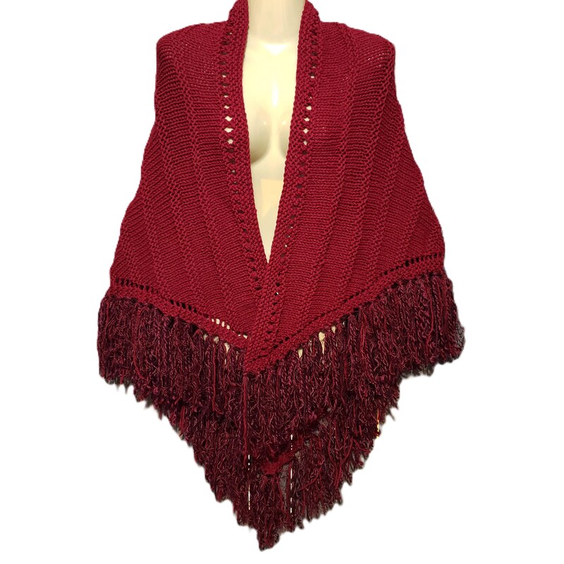 Velvet Wine Shawl