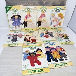 Butterick Cabbage Patch Clothes Pattern Uncut 3927 3565 6508 4077 3668 3728 5358