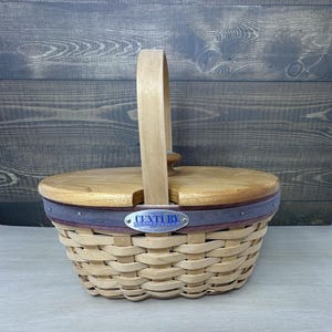 Longaberger Basket With Lid - Etsy