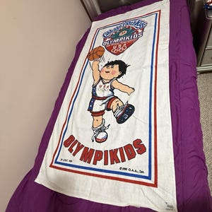 1996 Cabbage Patch Kids Basketball Olympikids Beach Towel