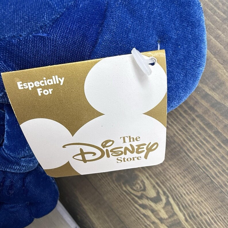 Disney Store Cobalt Blue Mickey Mouse Mini 8 inch Bean Bag Plush With Tag image 8