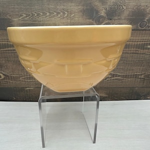 Longaberger Butternut Woven Traditions Small 8&quot; Tip Mix Serving Mixing Bowl