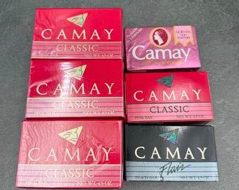 9 Vintage Camay Flair Classic Natural Soap 4.5 Oz Peach Pink Normal Bar