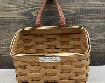 Longaberger 2006 Hostess Appreciation Basket With Leather Handle