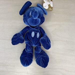 Disney Store Cobalt Blue Mickey Mouse Mini 8 inch Bean Bag Plush With Tag image 6