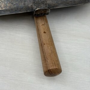 Vintage DJ EPNS Japan Silent Butler Pan with Lid and Wood Handle image 7