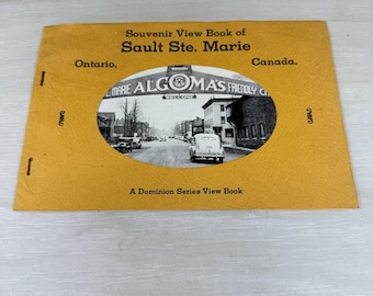 Sault Ste Marie Souvenir View Book of Algoma District Ontario Canada Photo Album