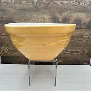 Longaberger Butternut Woven Traditions Medium 9&quot; Tip Mix Serving Mixing Bowl
